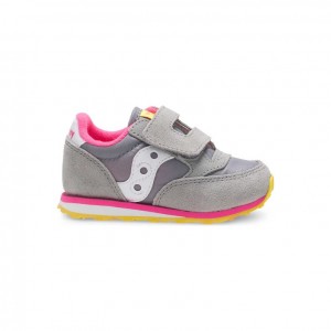 Saucony Baby Jazz Hook & Loop Little Kids'' Sneakers Grey | IRELAND FPLE