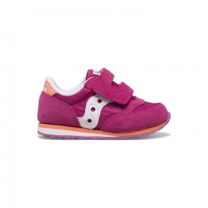 Saucony Baby Jazz Hook & Loop Little Kids'' Sneakers Fuchsia | IRELAND KDAR