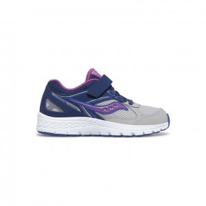 Saucony Cohesion 14 A/C Big Kids'' Sneakers Navy / Grey | IRELAND IENC