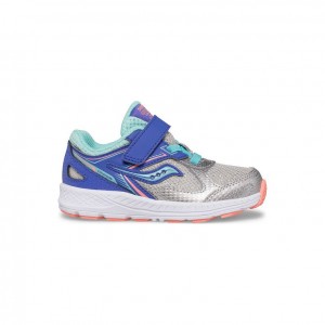 Saucony Cohesion 14 A/C Jr. Little Kids'' Sneakers Blue / Silver | IRELAND WOPG