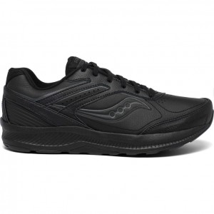 Saucony Echelon Walker 3 Men's Wide Running Shoes Black | IRELAND ANOQ