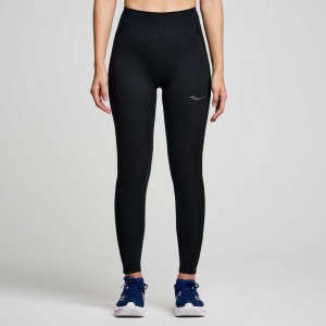 Saucony Fortify Viz Women's Tight Black | IRELAND REUZ