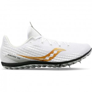 Saucony Havok XC 3 Men's Spikes White | IRELAND DEQJ