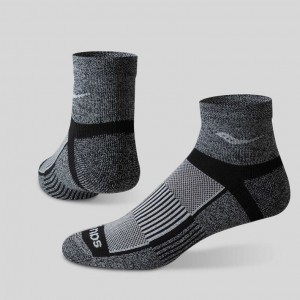 Saucony Inferno Quarter 3-Pack Men's Socks Grey | IRELAND AILD