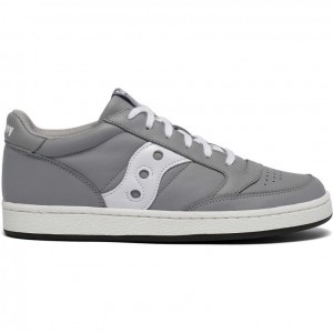 Saucony Jazz Court Men's Sneakers Grey / White | IRELAND WGHD