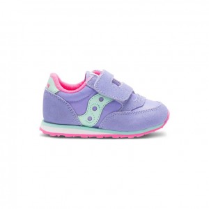 Saucony Jazz Hook & Loop Big Kids'' Sneakers Purple | IRELAND VICP