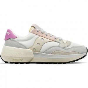 Saucony Jazz NXT Women's Sneakers White / Grey / Rose | IRELAND SECO