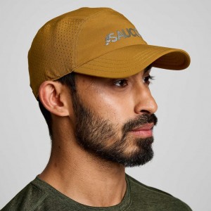 Saucony Outpace Men's Hat Brown | IRELAND CJKF