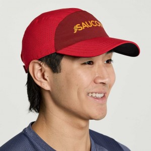 Saucony Outpace Men's Hat Red | IRELAND HCKF