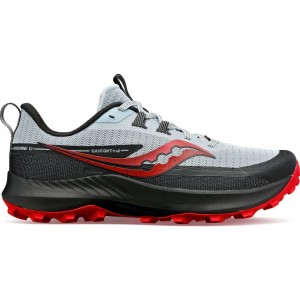 Saucony Peregrine 13 Men's Trail Running Shoes White / Black | IRELAND YAVS