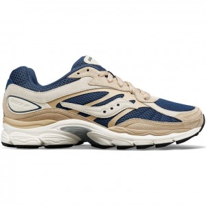 Saucony ProGrid Omni 9 Premium Men's Sneakers Beige / Blue | IRELAND BHIL