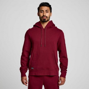 Saucony Recovery Men's Hoodie Red | IRELAND SWFG