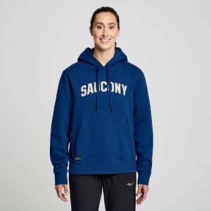 Saucony Recovery Women's Hoodie Indigo | IRELAND MCTA