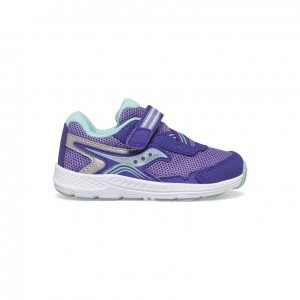 Saucony Ride 10 Jr. Big Kids'' Sneakers Purple | IRELAND NFTQ