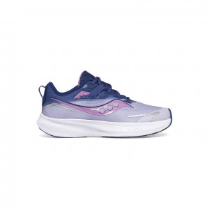 Saucony Ride 15 Big Kids'' Sneakers Purple / Indigo | IRELAND DBTE