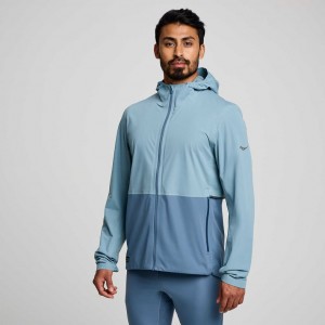 Saucony Runshield Men's Jacket Blue | IRELAND URJV