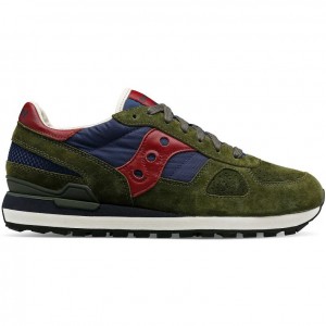 Saucony Shadow Original Premium Men's Sneakers Olive | IRELAND GDQT