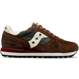 Saucony Shadow Original Premium Men's Sneakers Brown | IRELAND UADL