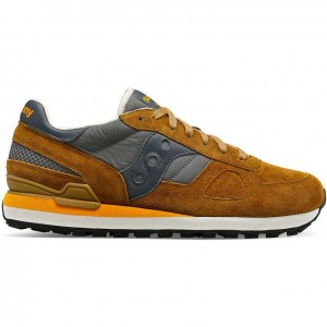 Saucony Shadow Original Premium Women's Sneakers Brown / Grey | IRELAND XDRA