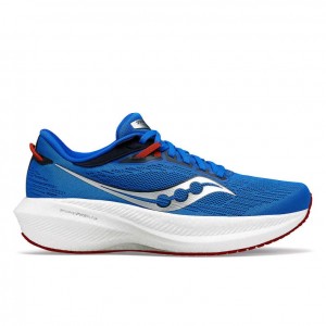 Saucony Triumph 21 Men's Running Shoes Blue | IRELAND CISM