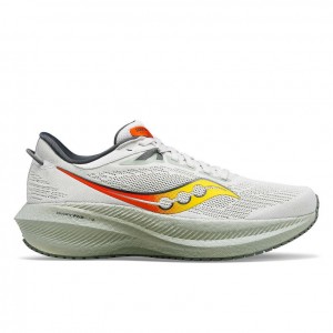 Saucony Triumph 21 Men's Running Shoes White | IRELAND CAVU