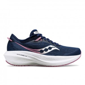 Saucony Triumph 21 Women's Running Shoes Navy | IRELAND KYES