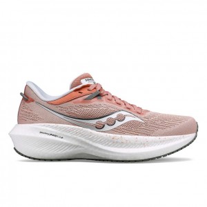 Saucony Triumph 21 Women's Running Shoes Coral | IRELAND QAHT