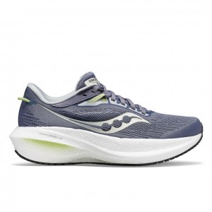 Saucony Triumph 21 Women's Running Shoes Blue | IRELAND VWQX