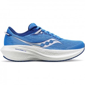 Saucony Triumph 21 Women's Running Shoes Blue | IRELAND UCSD