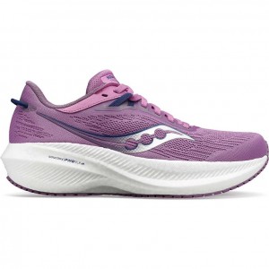 Saucony Triumph 21 Women's Running Shoes Purple | IRELAND DRUQ