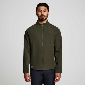 Saucony Triumph Men's Jacket Olive | IRELAND TOZY