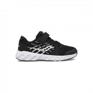 Saucony Wind 2.0 A/C Big Kids'' Sneakers Black | IRELAND IJLY