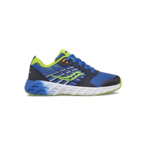 Saucony Wind 2.0 Lace Big Kids'' Sneakers Blue / Green | IRELAND JEXU