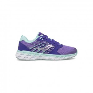 Saucony Wind 2.0 Lace Big Kids'' Sneakers Purple | IRELAND XYSE