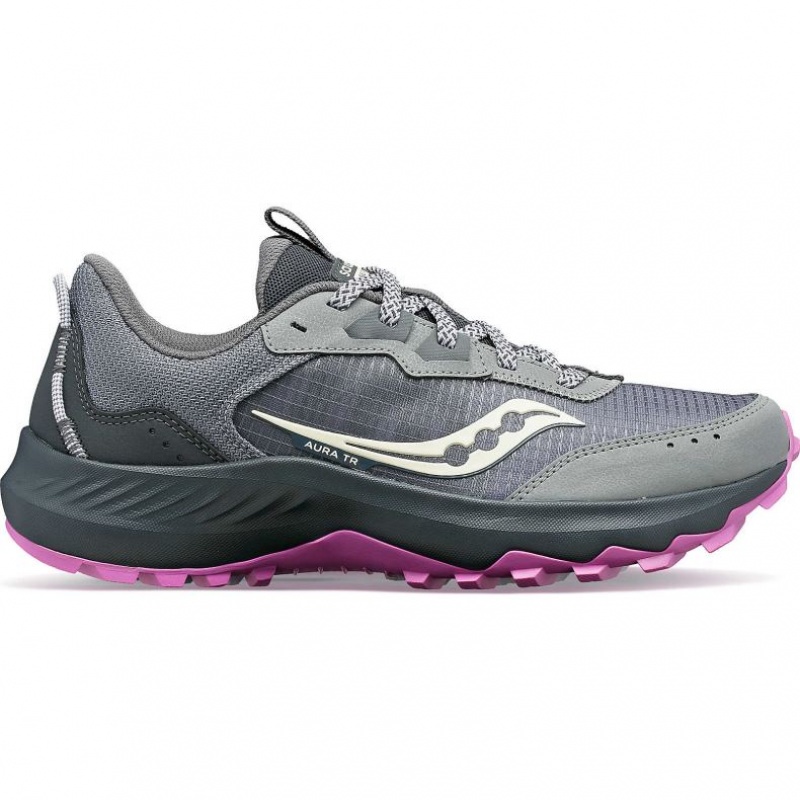 Saucony Aura TR Women\'s Wide Running Shoes Grey | IRELAND QJMX