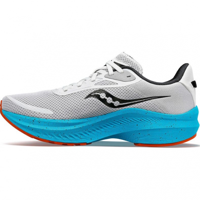 Saucony Axon 3 Men's Running Shoes Grey / Turquoise | IRELAND IRCP