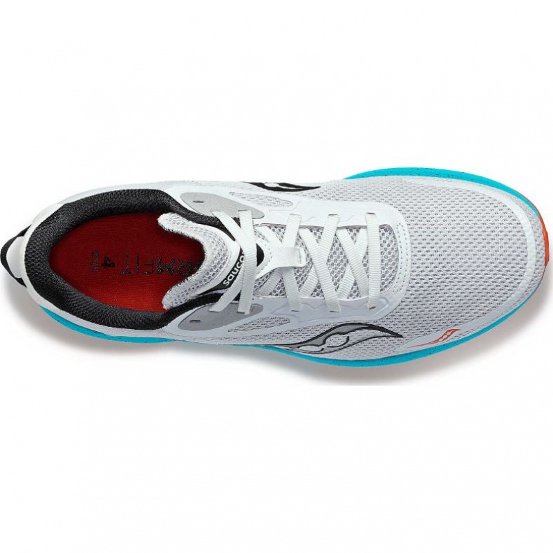 Saucony Axon 3 Men's Running Shoes Grey / Turquoise | IRELAND IRCP