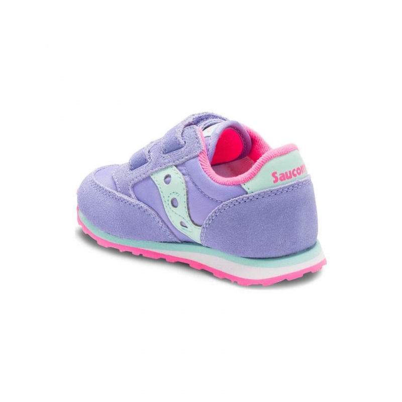 Saucony Baby Jazz Hook & Loop Little Kids'' Sneakers Purple | IRELAND QYML