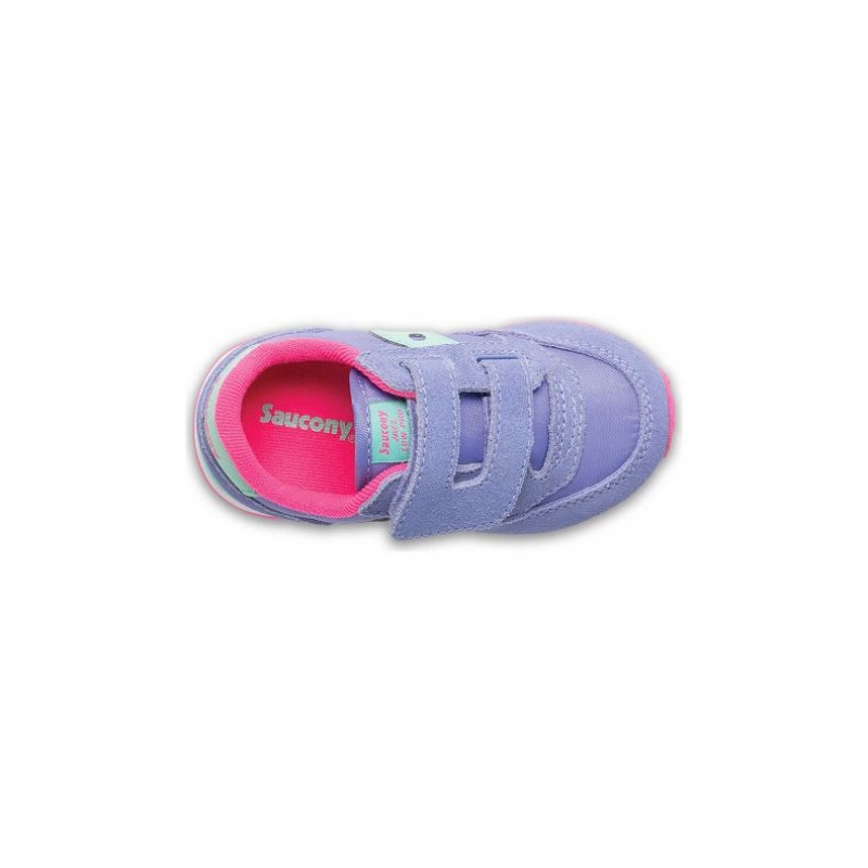 Saucony Baby Jazz Hook & Loop Little Kids'' Sneakers Purple | IRELAND QYML