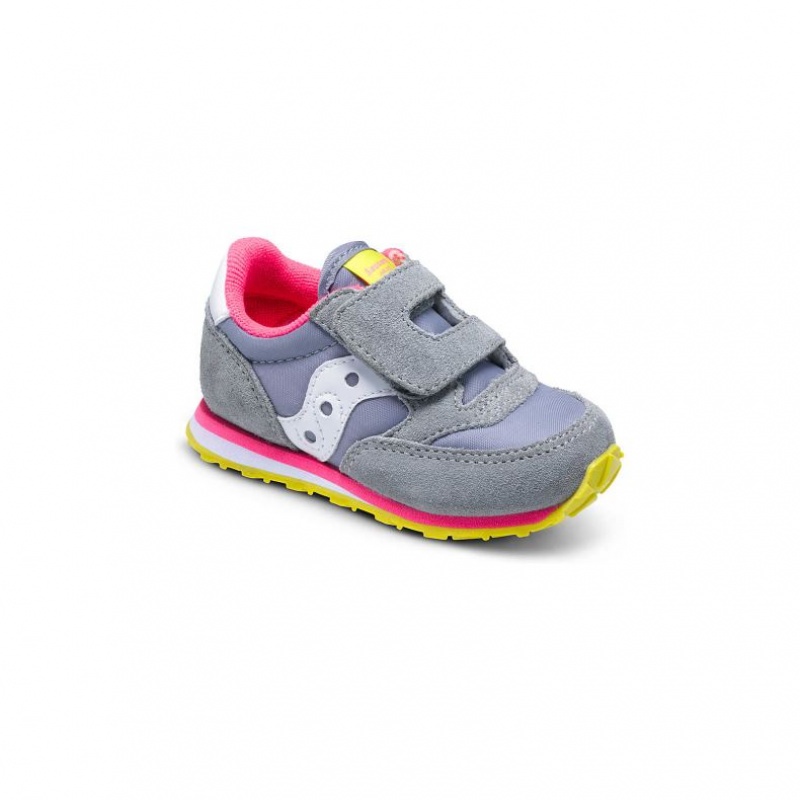 Saucony Baby Jazz Hook & Loop Little Kids'' Sneakers Grey | IRELAND FPLE