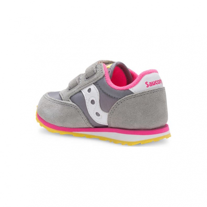 Saucony Baby Jazz Hook & Loop Little Kids'' Sneakers Grey | IRELAND FPLE