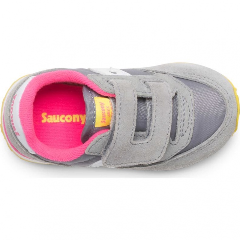 Saucony Baby Jazz Hook & Loop Little Kids'' Sneakers Grey | IRELAND FPLE