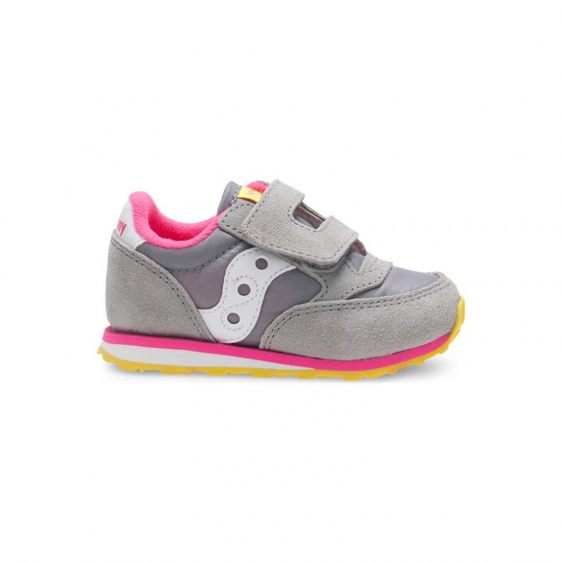 Saucony Baby Jazz Hook & Loop Little Kids\'\' Sneakers Grey | IRELAND FPLE