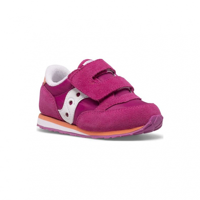 Saucony Baby Jazz Hook & Loop Little Kids'' Sneakers Fuchsia | IRELAND KDAR