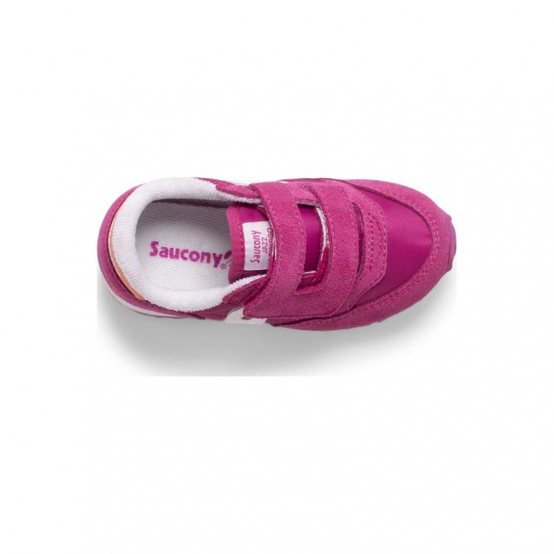 Saucony Baby Jazz Hook & Loop Little Kids'' Sneakers Fuchsia | IRELAND KDAR