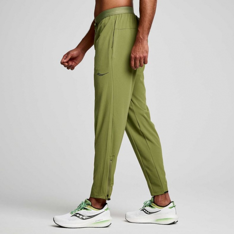 Saucony Boston Woven Men's Jogger Olive | IRELAND WJVZ