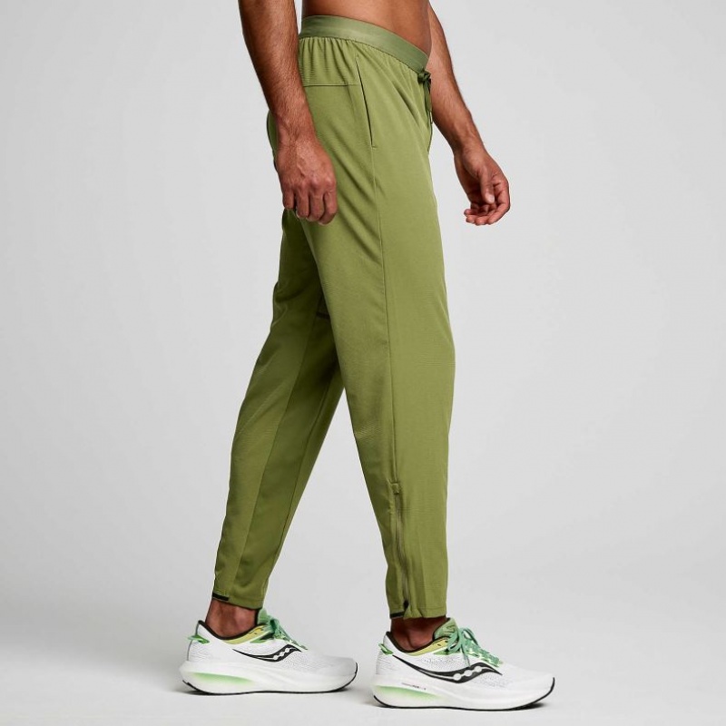 Saucony Boston Woven Men's Jogger Olive | IRELAND WJVZ