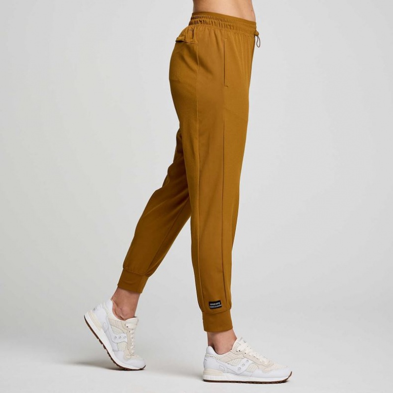 Saucony Boston Woven Women's Jogger Brown | IRELAND VEZC