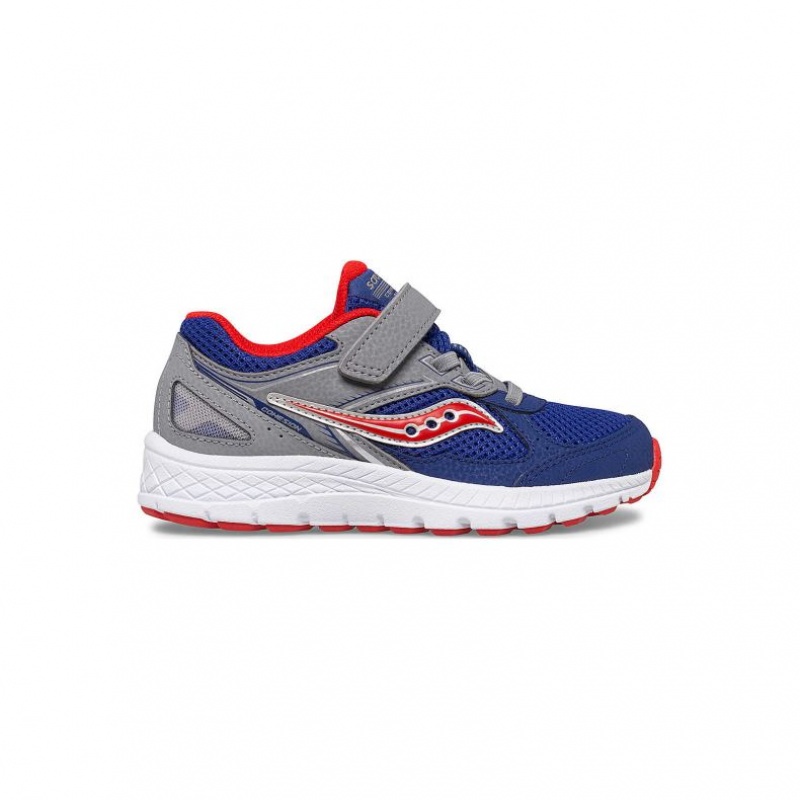 Saucony Cohesion 14 A/C Big Kids\'\' Sneakers Navy / Grey | IRELAND KOSV