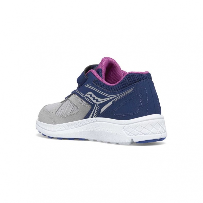 Saucony Cohesion 14 A/C Big Kids'' Sneakers Navy / Grey | IRELAND IENC